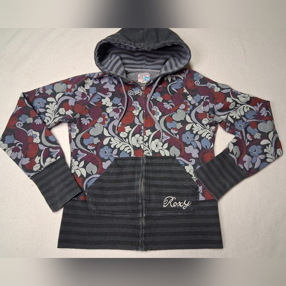 Roxy Tops - Roxy Womens Floral Hoodie - Multicolor